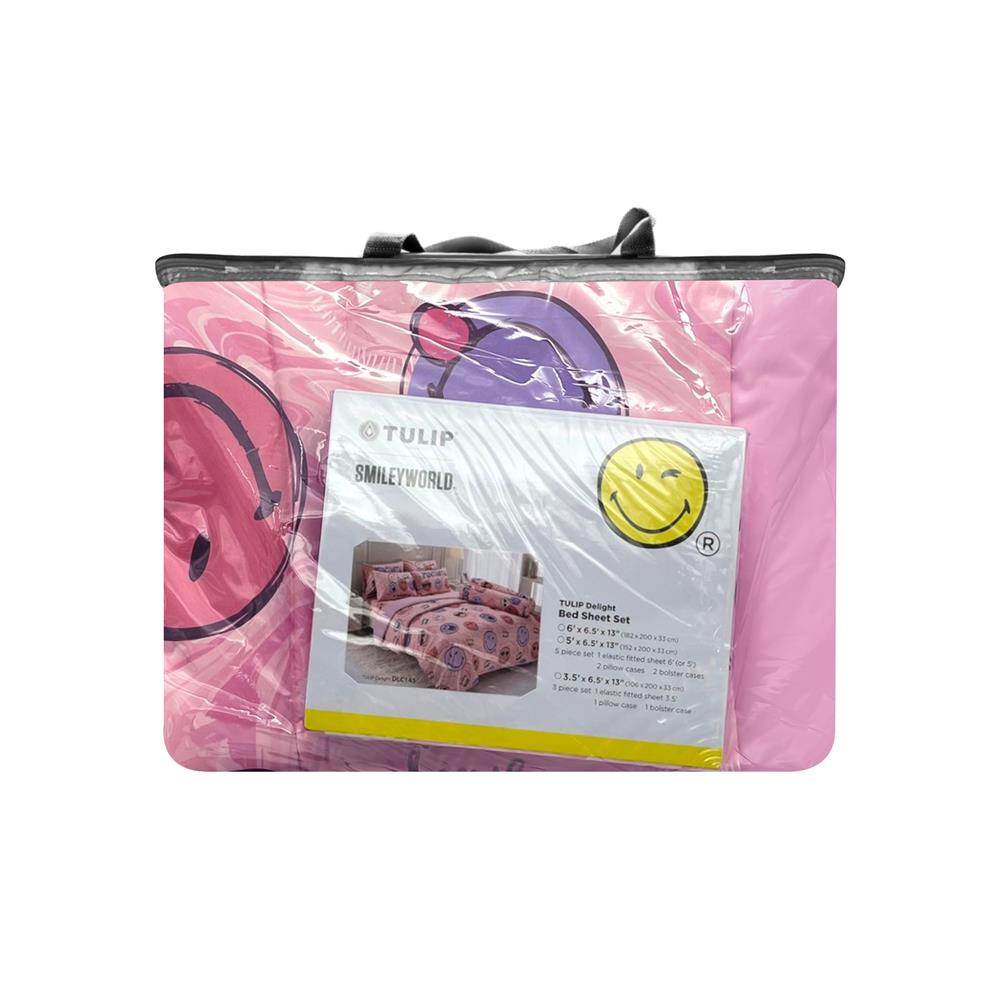 ชุดผ้าปูที่นอน 6 ฟุต 6 ชิ้น TULIP SMILEY 60204-DLC145