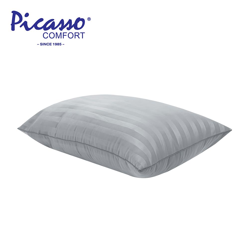 หมอนหนุน ใยสังเคราะห์ PICASSO SMILE 19x29 นิ้ว สีเทา