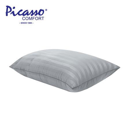 หมอนหนุน ใยสังเคราะห์ PICASSO SMILE 19x29 นิ้ว สีเทา