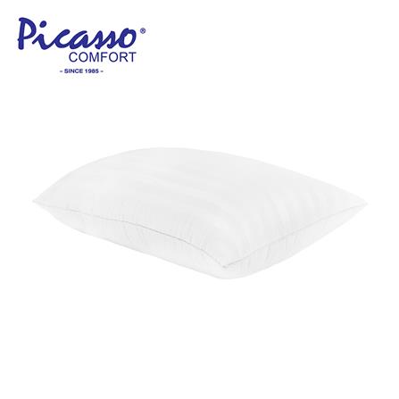 หมอนหนุน ใยสังเคราะห์ PICASSO SMILE 19x29 นิ้ว สีขาว