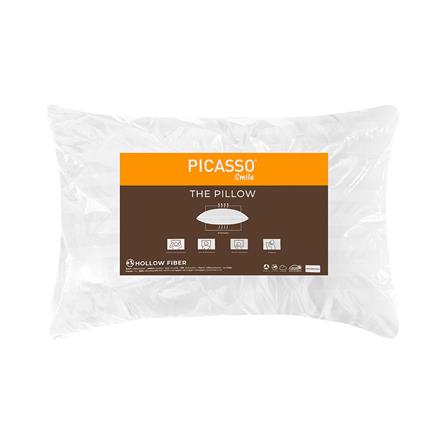 หมอนหนุน ใยสังเคราะห์ PICASSO SMILE 19x29 นิ้ว สีขาว_3