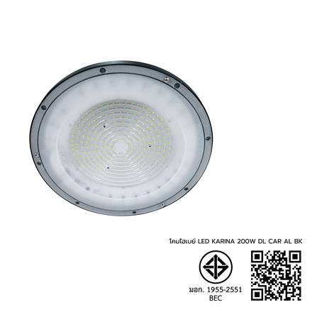 โคมไฮเบย์ LED CARINI KARINA 200 วัตต์ DAYLIGHT สีดำ_5