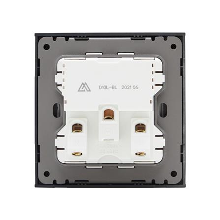 ชุดเต้ารับเดี่ยว 3 ขา SAHN D10L-BL สีดำ_3