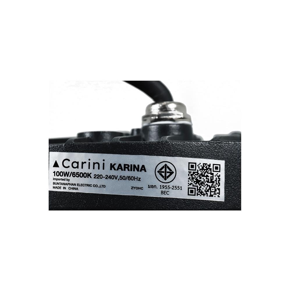 โคมไฮเบย์ LED CARINI KARINA 100 วัตต์ DAYLIGHT สีดำ