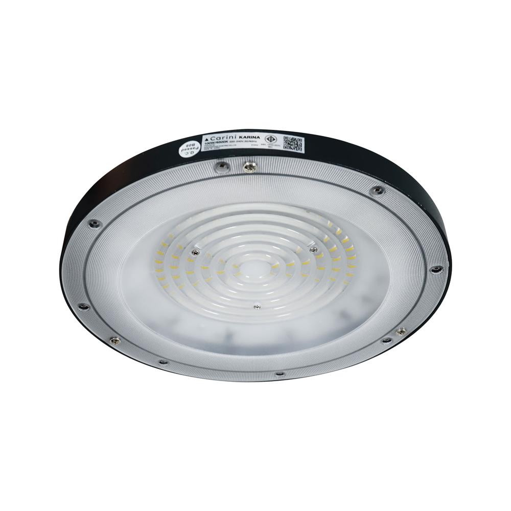 โคมไฮเบย์ LED CARINI KARINA 100 วัตต์ DAYLIGHT สีดำ