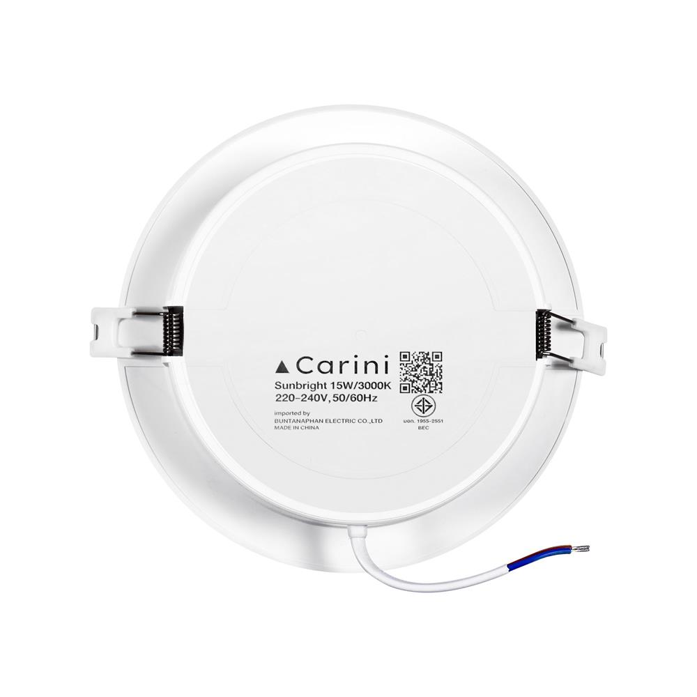 ดาวน์ไลท์ LED CARINI SUNBRIGHT 5.3 นิ้ว 15 วัตต์ WARM WHITE สีขาว