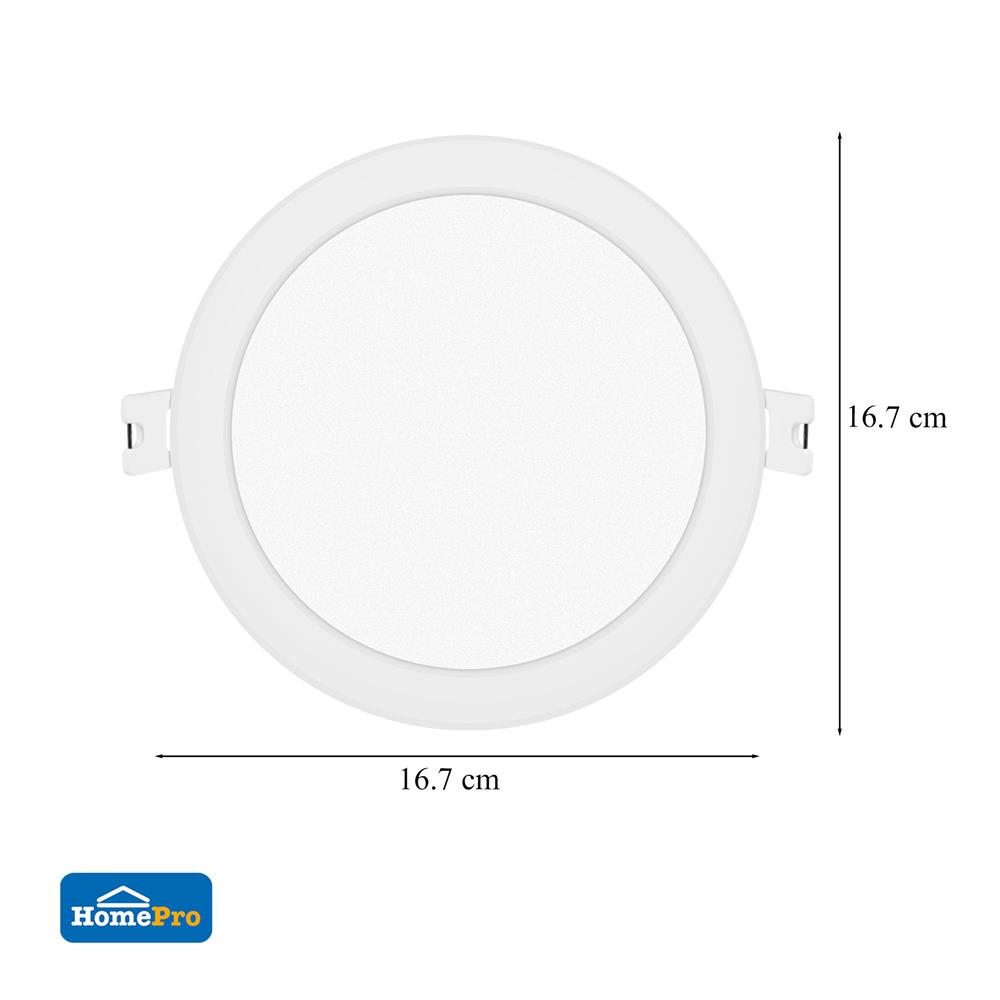 ดาวน์ไลท์ LED CARINI SUNBRIGHT 5.3 นิ้ว 15 วัตต์ WARM WHITE สีขาว