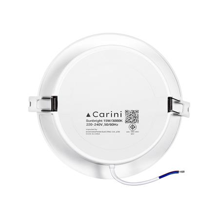 ดาวน์ไลท์ LED CARINI SUNBRIGHT 5.3 นิ้ว 15 วัตต์ WARM WHITE สีขาว_2