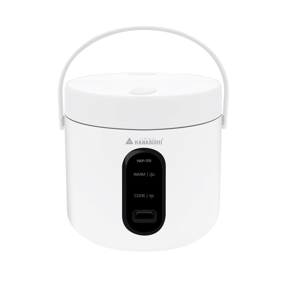 หม้อหุงข้าว MANUAL HANABISHI HAP-170 1 ลิตร สีขาว_0