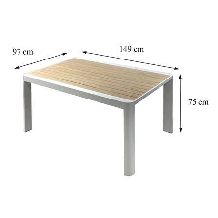 โต๊ะสนาม BENETTA NICHOLAS สีขาว_9