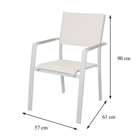 เก้าอี้สนาม BENETTA NICHOLAS สีขาว_10