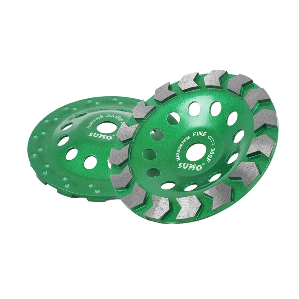 ถ้วยเพชรขัดพื้น ชนิดขัดละเอียด SUMO 300F 7 นิ้ว สีเขียว