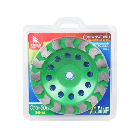 ถ้วยเพชรขัดพื้น ชนิดขัดละเอียด SUMO 300F 7 นิ้ว สีเขียว_2