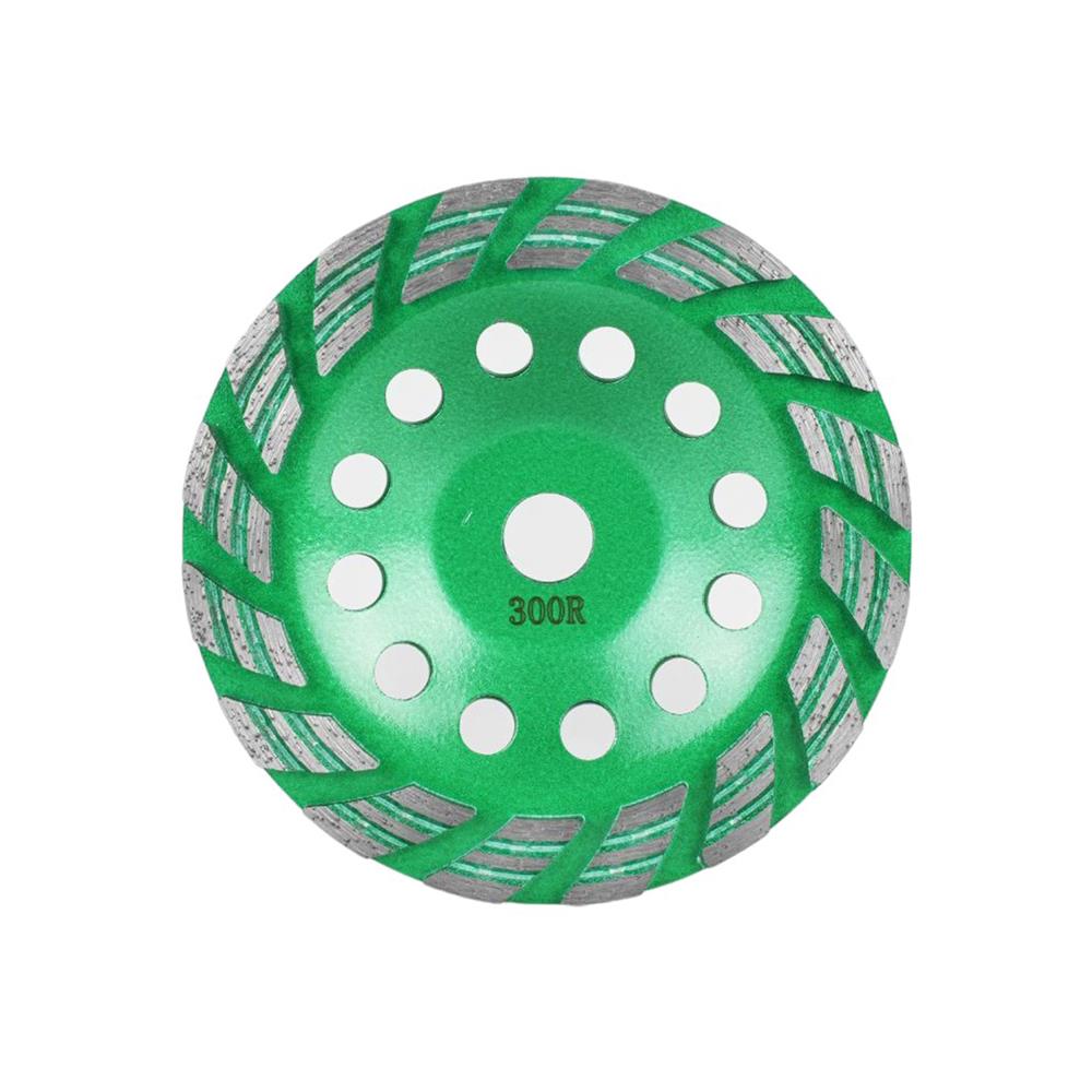 ถ้วยเพชรขัดพื้น ชนิดขัดหยาบ SUMO 300R 7 นิ้ว สีเขียว