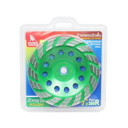 ถ้วยเพชรขัดพื้น ชนิดขัดหยาบ SUMO 300R 7 นิ้ว สีเขียว_2