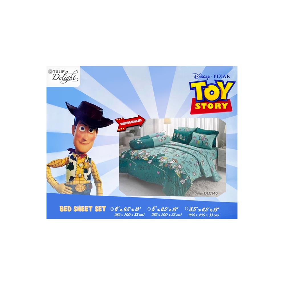 ชุดผ้าปูที่นอน 5 ฟุต 5 ชิ้น TULIP TOY STORY 60013-DLC140