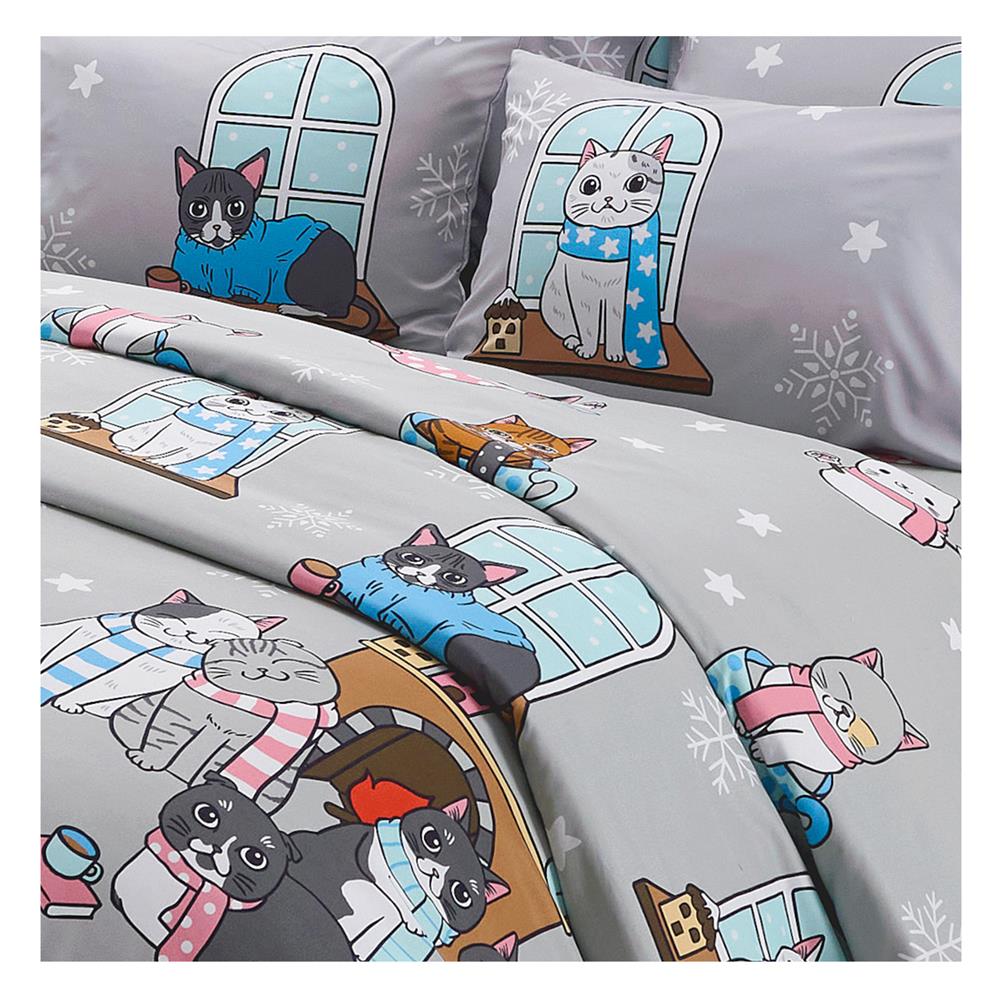 ชุดผ้าปูที่นอน 6 ฟุต 5 ชิ้น TULIP ทูนหัวของบ่าว 60012-DLC144