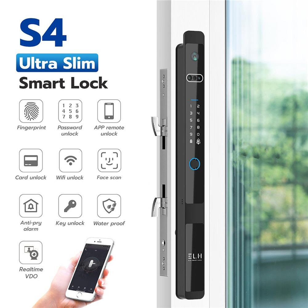 กลอนดิจิตอล ELH S4 ULTRA SLIM สีดำ