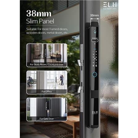 กลอนดิจิตอล ELH S4 ULTRA SLIM สีดำ_2