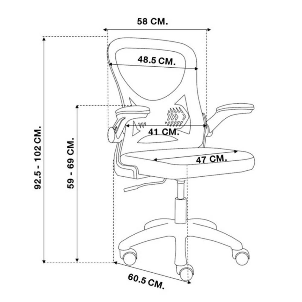 เก้าอี้สำนักงาน MODENA YUU สีดำ