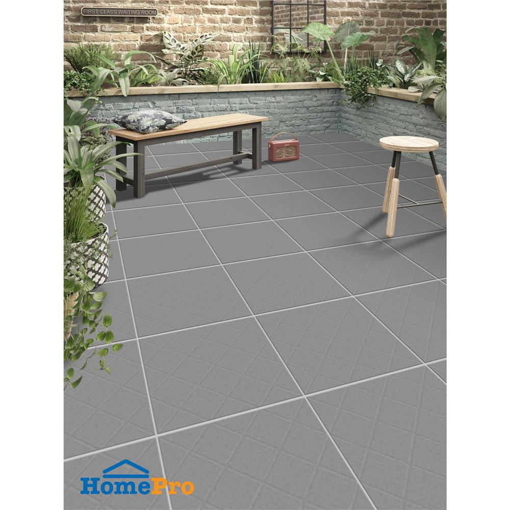 กระเบื้องพื้น 12x12 นิ้ว DURAGRES เท็กซ์ เทาเข้ม A 1 ตร.ม.