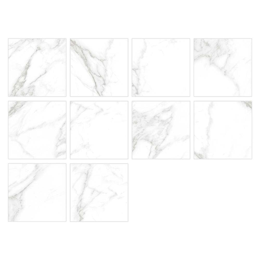 กระเบื้องพื้น 12x12 นิ้ว SMILE เอดก้าร์ ขาว A 1 ตร.ม.