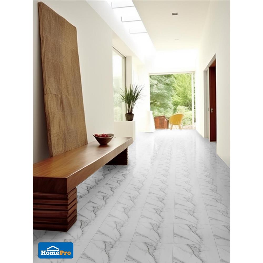 กระเบื้องพื้น 12x12 นิ้ว SMILE เอดก้าร์ ขาว A 1 ตร.ม.