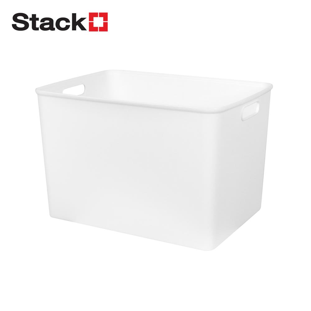 กล่องอเนกประสงค์ STACKO BONNIE XL 36x25.5x23.5 ซม. สีขาว_1