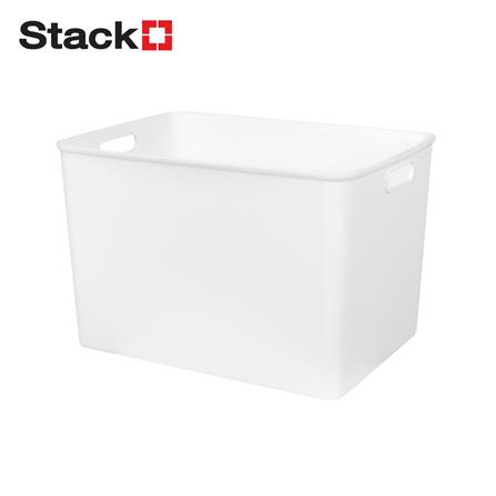 กล่องอเนกประสงค์ STACKO BONNIE XL 36x25.5x23.5 ซม. สีขาว_0