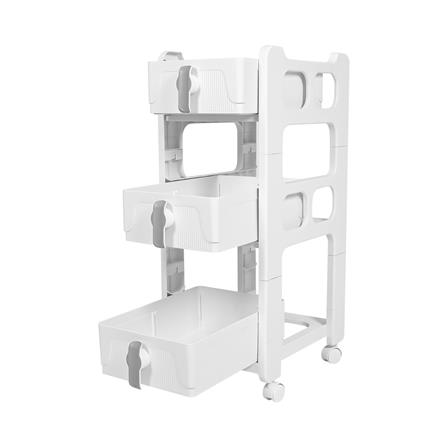 ชั้นลิ้นชัก 3 ชั้น STACKO VIVE 29x39x77 ซม. สีขาว_2