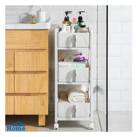 ชั้นลิ้นชัก 3 ชั้น STACKO VIVE 29x39x77 ซม. สีขาว_5