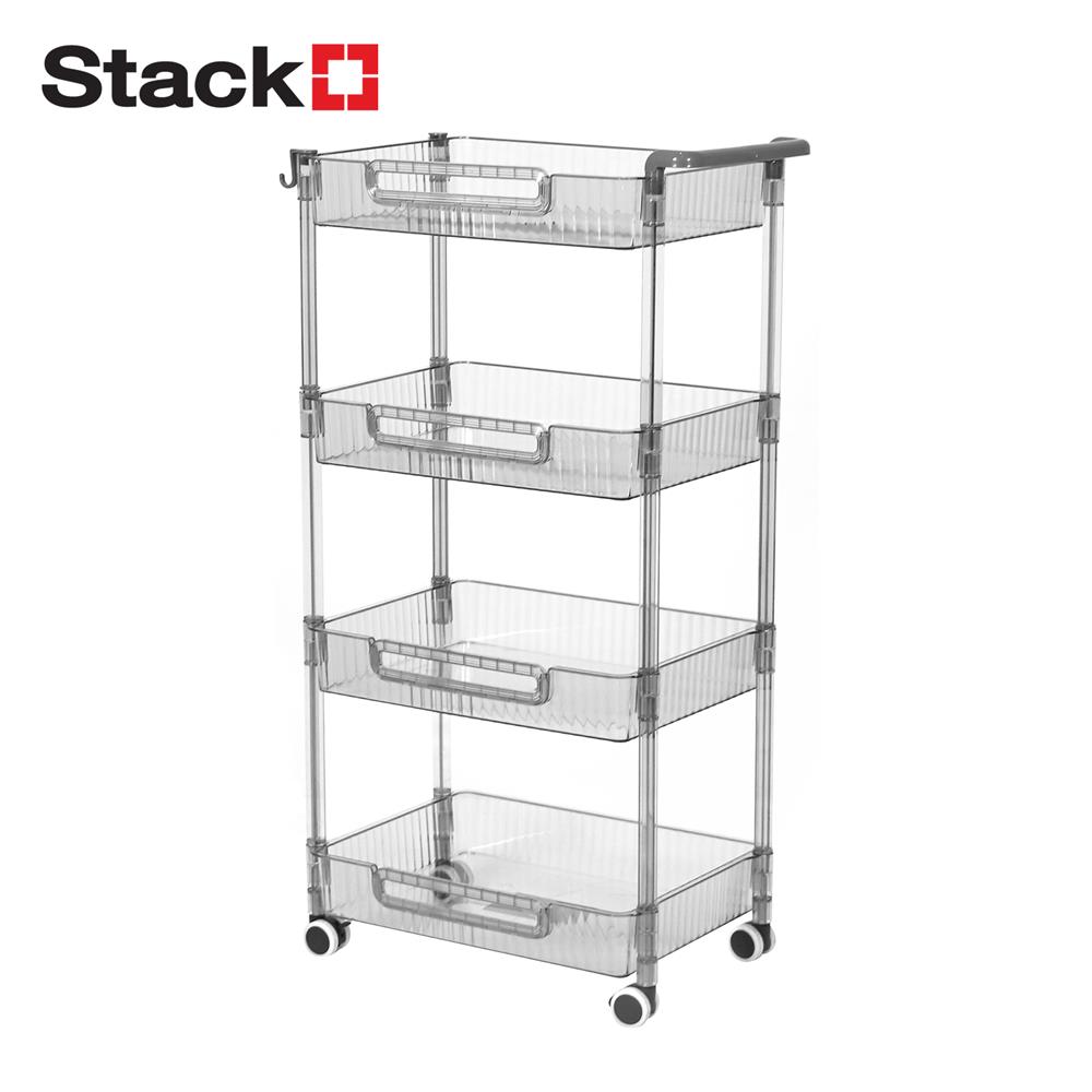 ชั้นวางของ 4 ชั้น STACKO BREIS 43.5x29x87 ซม. สีใส