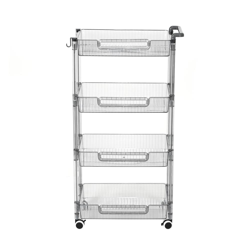 ชั้นวางของ 4 ชั้น STACKO BREIS 43.5x29x87 ซม. สีใส