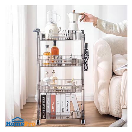 ชั้นวางของ 4 ชั้น STACKO BREIS 43.5x29x87 ซม. สีใส_5