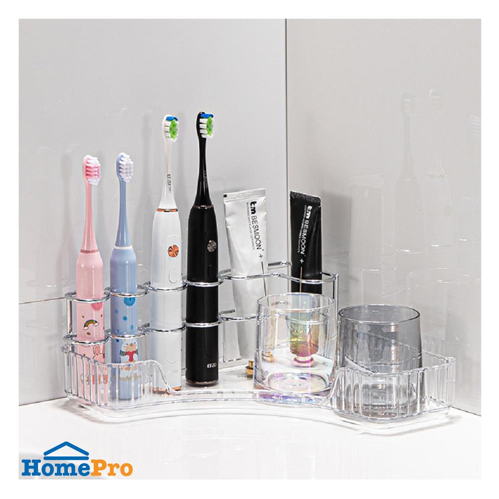 ชั้นเข้ามุมเก็บเครื่องสำอาง STACKO BREIS 25.5x25.5x11 ซม. สีใส