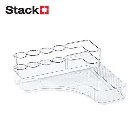 ชั้นเข้ามุมเก็บเครื่องสำอาง STACKO BREIS 25.5x25.5x11 ซม. สีใส_0