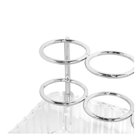 ชั้นเข้ามุมเก็บเครื่องสำอาง STACKO BREIS 25.5x25.5x11 ซม. สีใส_3