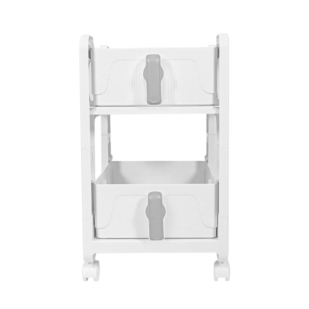 ชั้นลิ้นชัก 2 ชั้น STACKO VIVE 29x39x50 ซม. สีขาว