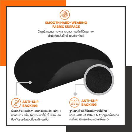 พรมรองเก้าอี้ ERGOTREND ARENA สีดำ_3
