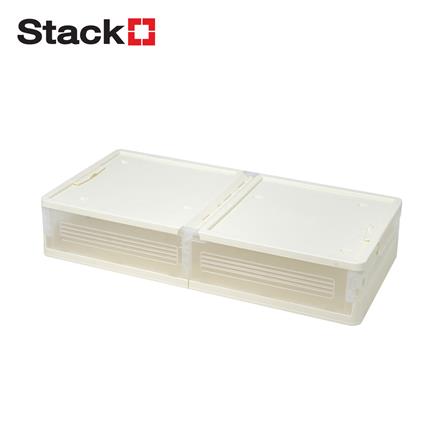 กล่องเก็บของใต้เตียง STACKO BONNIE SIZE S 82x40x16.5 ซม. สีขาว_0