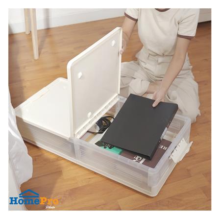 กล่องเก็บของใต้เตียง STACKO BONNIE SIZE S 82x40x16.5 ซม. สีขาว_6