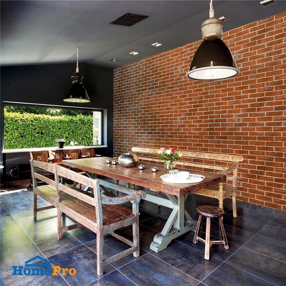 กระเบื้องดินเผา 2x8 นิ้ว KENZAI สแปนิช ไทล์ ดัสตี้ โรส