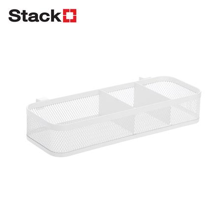 ตะกร้าแบ่งช่อง STACKO EZY 28x11.5x5.2 ซม. สีขาว_0