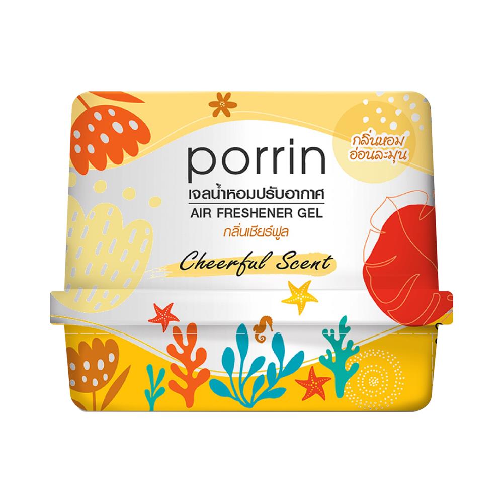 เจลปรับอากาศ PORRIN CHEERFUL 180 กรัม แพ็ก 3 ชิ้น