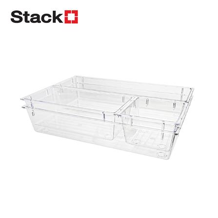 ถาดจัดเก็บของ STACKO BREIS 22x14.5x4.5 ซม. (4 ชิ้น) สีใส_1