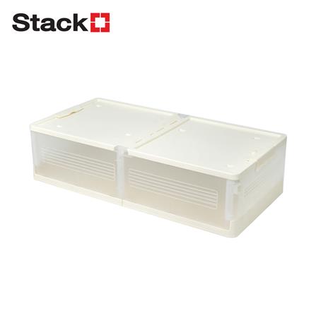 กล่องเก็บของใต้เตียง STACKO BONNIE SIZE M 82x40x23 ซม. สีขาว_0