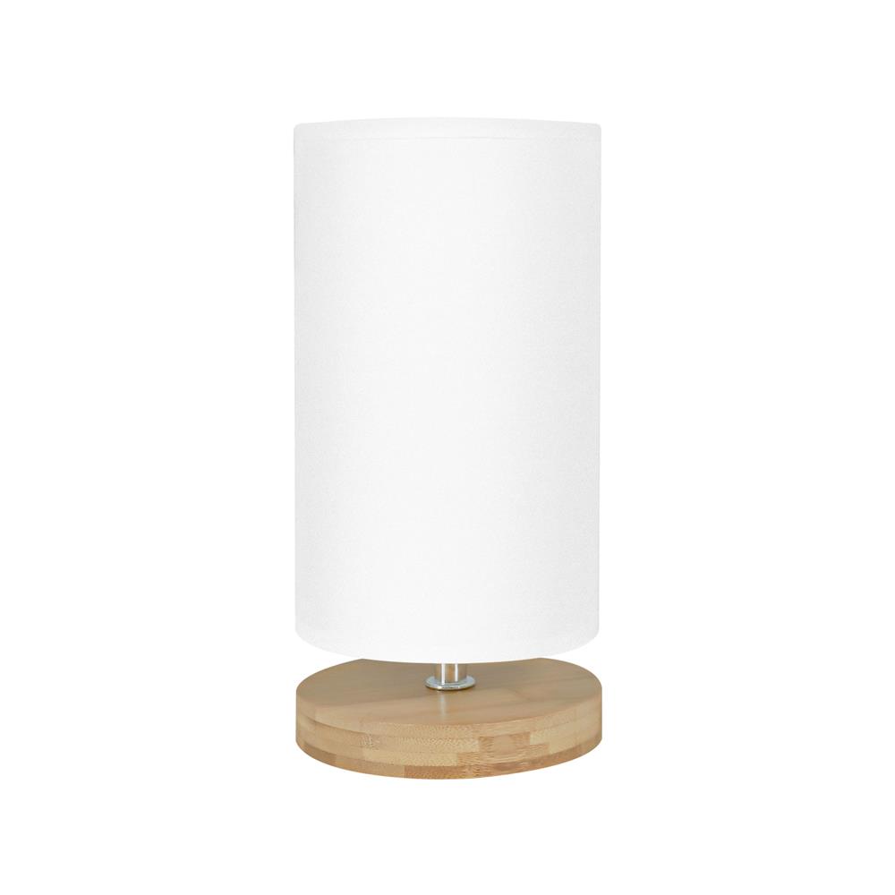 ไฟตั้งโต๊ะ CARINI A371L สีขาว/ลายไม้_0