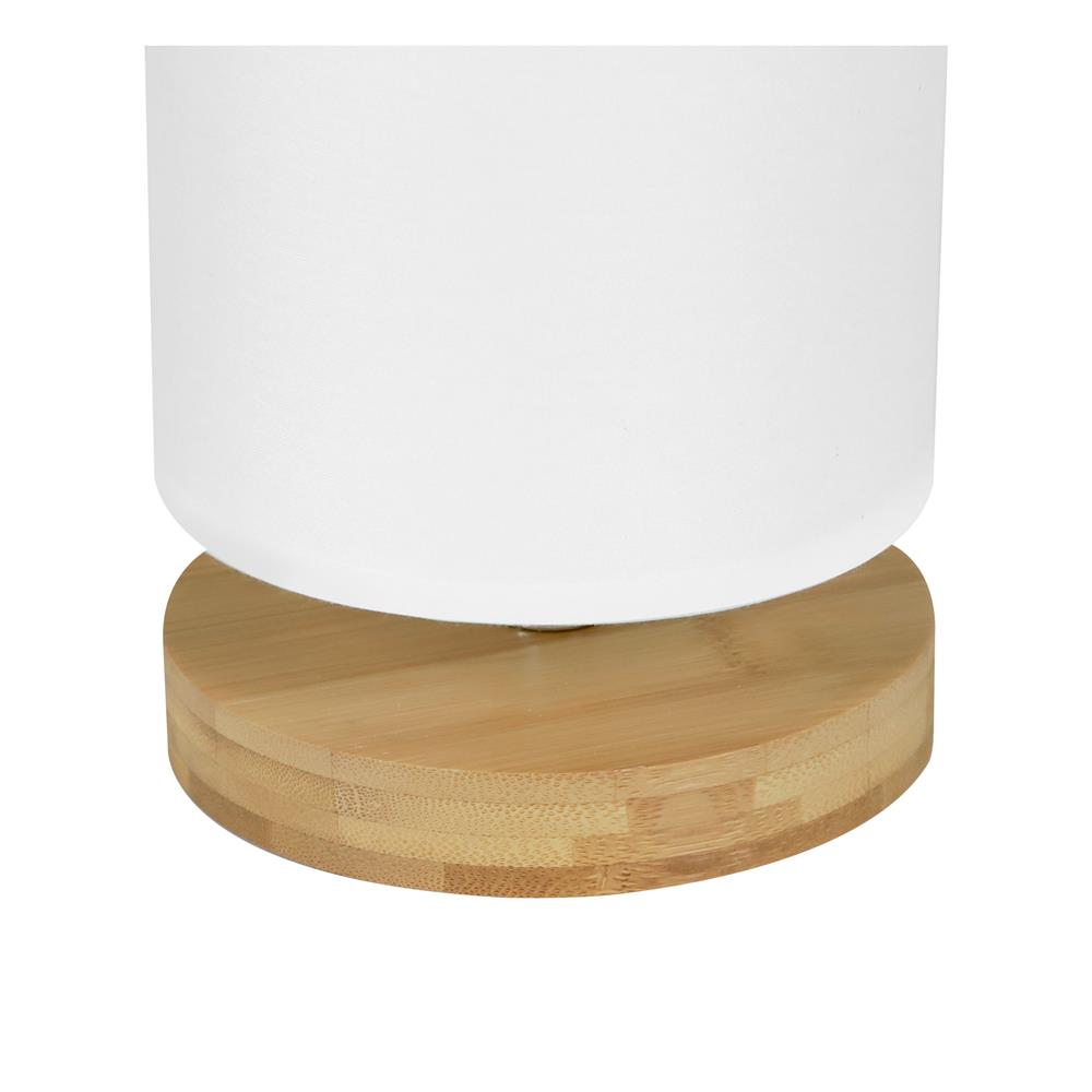 ไฟตั้งโต๊ะ CARINI A371L สีขาว/ลายไม้