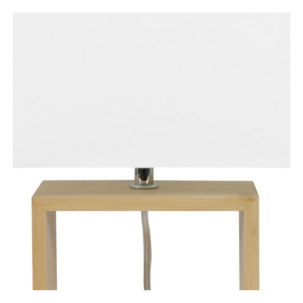 ไฟตั้งโต๊ะ CARINI A424 สีขาว/ลายไม้