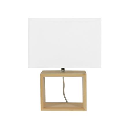 ไฟตั้งโต๊ะ CARINI A424 สีขาว/ลายไม้_2